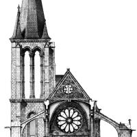 Église Saint-Étienne de Brie-Comte-Robert - Transverse Section