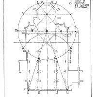Église Notre-Dame de Chambly - Floorplan with diagrams