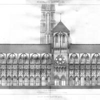 Cathédrale Notre-Dame de Laon - Longitudinal section