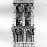 Cathédrale Notre-Dame de Laon - Longitudinal elevation of choir