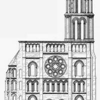 Cathédrale Notre-Dame de Laon - Elevation of the north transept