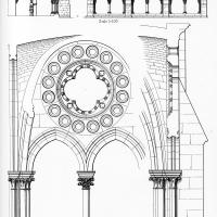 Cathédrale Notre-Dame de Laon - Drawing of cloister details