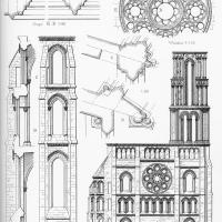 Cathédrale Notre-Dame de Laon - Drawing details of the north transept
