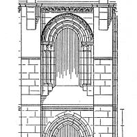 Cathédrale Notre-Dame de Laon - Exterior longitudinal nave elevation
