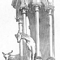 Cathédrale Notre-Dame de Laon - Drawing of western frontispiece, north tower, detail