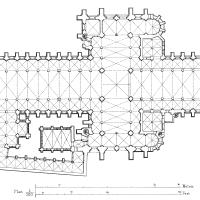 Cathédrale Notre-Dame de Laon - Floorplan of ground and gallery levels