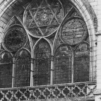 Église Saint-Martin de Laon - Exterior, central western frontispiece window, before 1918