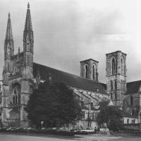 Église Saint-Martin de Laon - Exterior, view from the southwest, south elevation, western frontispiece