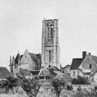 Église Saint-Mathurin de Larchant - Exterior, distant view of tower