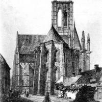 Église Saint-Mathurin de Larchant - Drawing, exterior, east chevet
