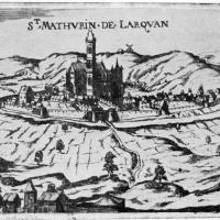 Église Saint-Mathurin de Larchant - Drawing, distant view