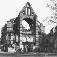 Église Notre-Dame de Longpont - Exterior, ruins of the western frontispiece before 1918