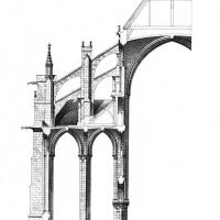 Cathédrale Saint-Étienne de Meaux - Transverse Section of nave and aisles