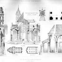 Église Notre-Dame de Melun - Drawings of church