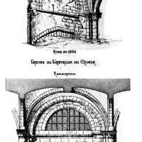 Église Saint-Pierre-Saint-Paul de Montier-en-Der - Drawing, perspective and elevation of choir triforium