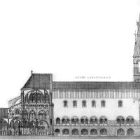 Église Saint-Pierre-Saint-Paul de Montier-en-Der - Drawing, longitudinal section
