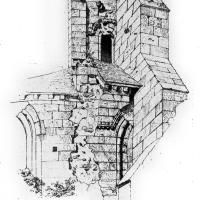 Église Saint-Denis de Morienval - Drawing of apse window