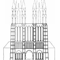 Cathédrale Notre-Dame de Noyon - Reconstruction of the Façade as originally projected