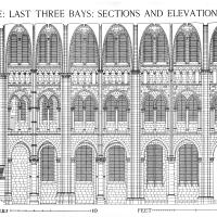 Cathédrale Notre-Dame de Noyon - Nave: Last Three Bays: Sections and Elevations