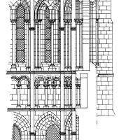 Cathédrale Notre-Dame de Noyon - Transept: Part of East Elevation