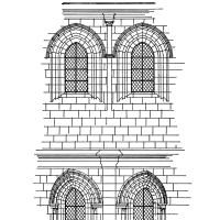 Cathédrale Notre-Dame de Noyon - Choir: Axial Bay, Exterior Elevation
