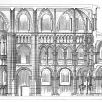 Cathédrale Notre-Dame de Noyon - Longitudinal section of the choir