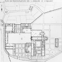 Église Notre-Dame d'Ourscamp - Plan of the restoration of the abbey
