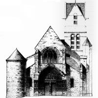 Église Saint-Éliphe de Rampillon - Exterior, western frontispiece, elevation