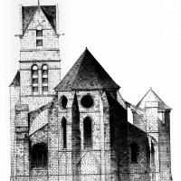 Église Saint-Éliphe de Rampillon - Exterior, chevet elevation