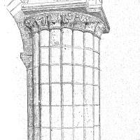 Basilique Saint-Remi de Reims - Drawing of pier