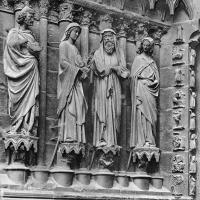 Cathédrale Notre-Dame de Reims - Exterior, west façade portal sculptures