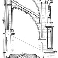 Cathédrale Notre-Dame de Reims - Section of buttress