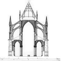 Cathédrale Notre-Dame de Reims - Transverse section of nave