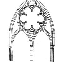 Cathédrale Notre-Dame de Reims - Detail of window tracery