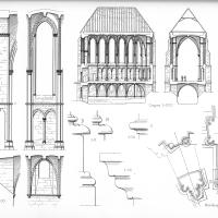 Cathédrale Notre-Dame de Reims - Sections, elevations, drawings