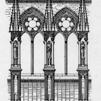 Cathédrale Notre-Dame de Reims - Exterior elevation of the nave