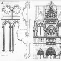 Cathédrale Notre-Dame de Reims - Elevation of the north transept