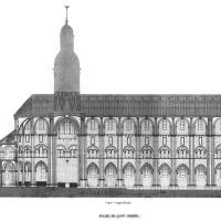 Abbaye Saint-Germer-de-Fly - Longitudinal section
