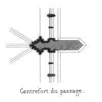 Abbaye Saint-Germer-de-Fly - Section of transition space buttress