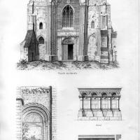 Abbaye Saint-Germer-de-Fly - West façade elevation and details