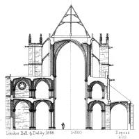 Cathédrale Notre-Dame de Senlis - Transverse section of nave and aisles