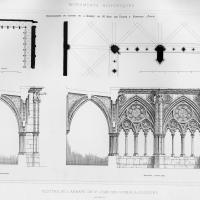Église Saint-Jean-des-Vignes de Soissons - Drawings and diagrams of the cloisters