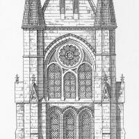 Église Saint-Léger de Soissons - South transept elevation