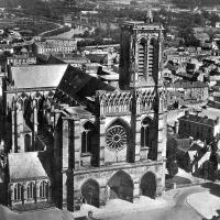 Cathédrale Saint-Gervais-Saint-Protais de Soissons - Exterior, aerial view of western frontispiece