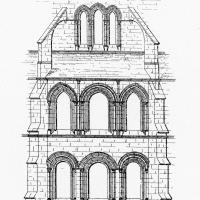 Cathédrale Saint-Gervais-Saint-Protais de Soissons - Elevation of the south transept