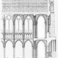 Cathédrale Saint-Gervais-Saint-Protais de Soissons - Longitudinal section of the chevet