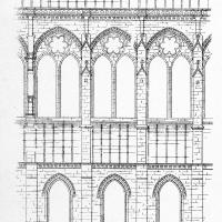Cathédrale Saint-Gervais-Saint-Protais de Soissons - Longitudinal elevation of the nave