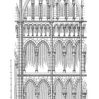 Cathédrale Saint-Gervais-Saint-Protais de Soissons - Interior, south transept elevation