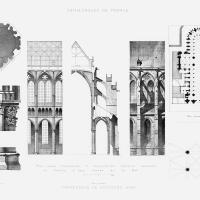 Cathédrale Saint-Gervais-Saint-Protais de Soissons - Detailed drawings of the Cathedral of Soissons