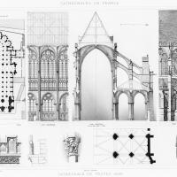 Cathédrale Saint-Pierre-Saint-Paul de Troyes - Drawing details of Cathedral
